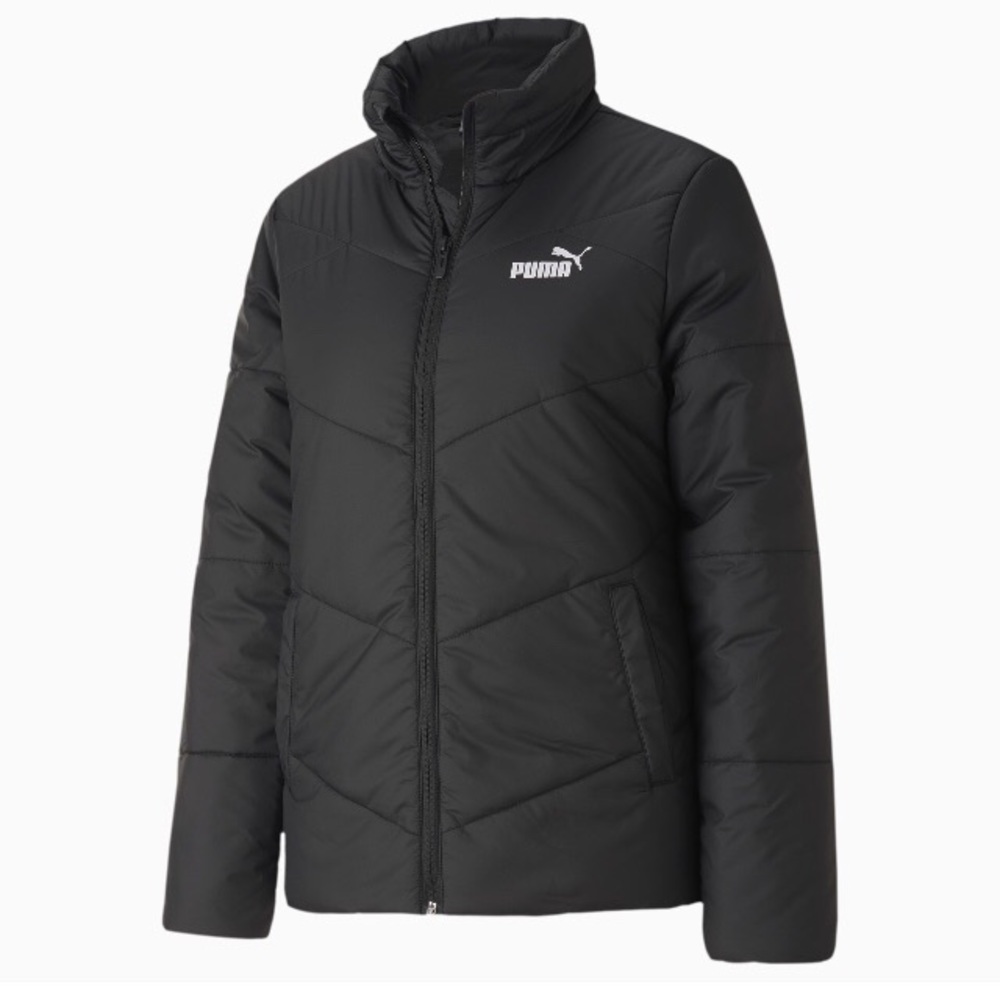 NWT Puma Puffer Black Jacket ESS